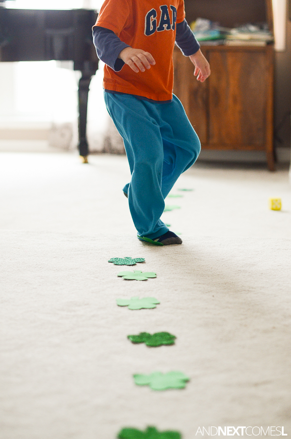 St. Patrick's Day Gross Motor Math Activity And Next Comes L Hyperlexia Resources