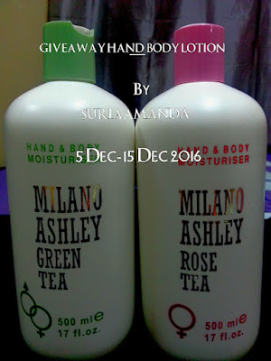 Giveaway Hand & Body Lotion By Suriaamanda