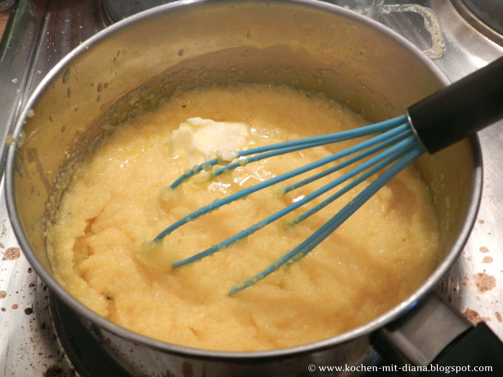 Polenta mit Käse und Sauerrahm | Kochen mit Diana