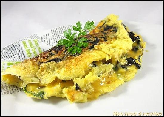 Mon tiroir à recettes - Blog de cuisine: Omelette aux trompettes de la mort