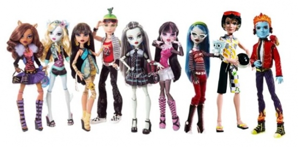 Monster High Doll with Posters, Lagoona Blue in Black and White, Reel Drama  Lagoona Monster High Doll