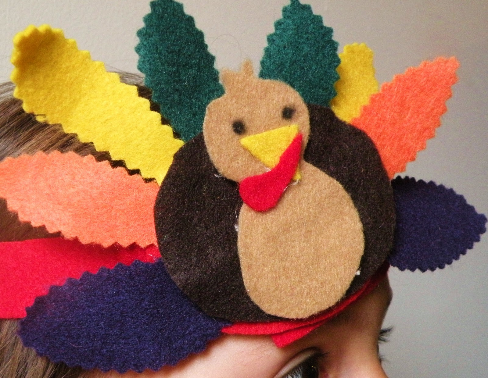 Toddler Approved!: Turkey Day Headband Tutorial - No Sew