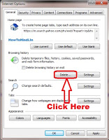 how to completely delete browsing history internet explorer