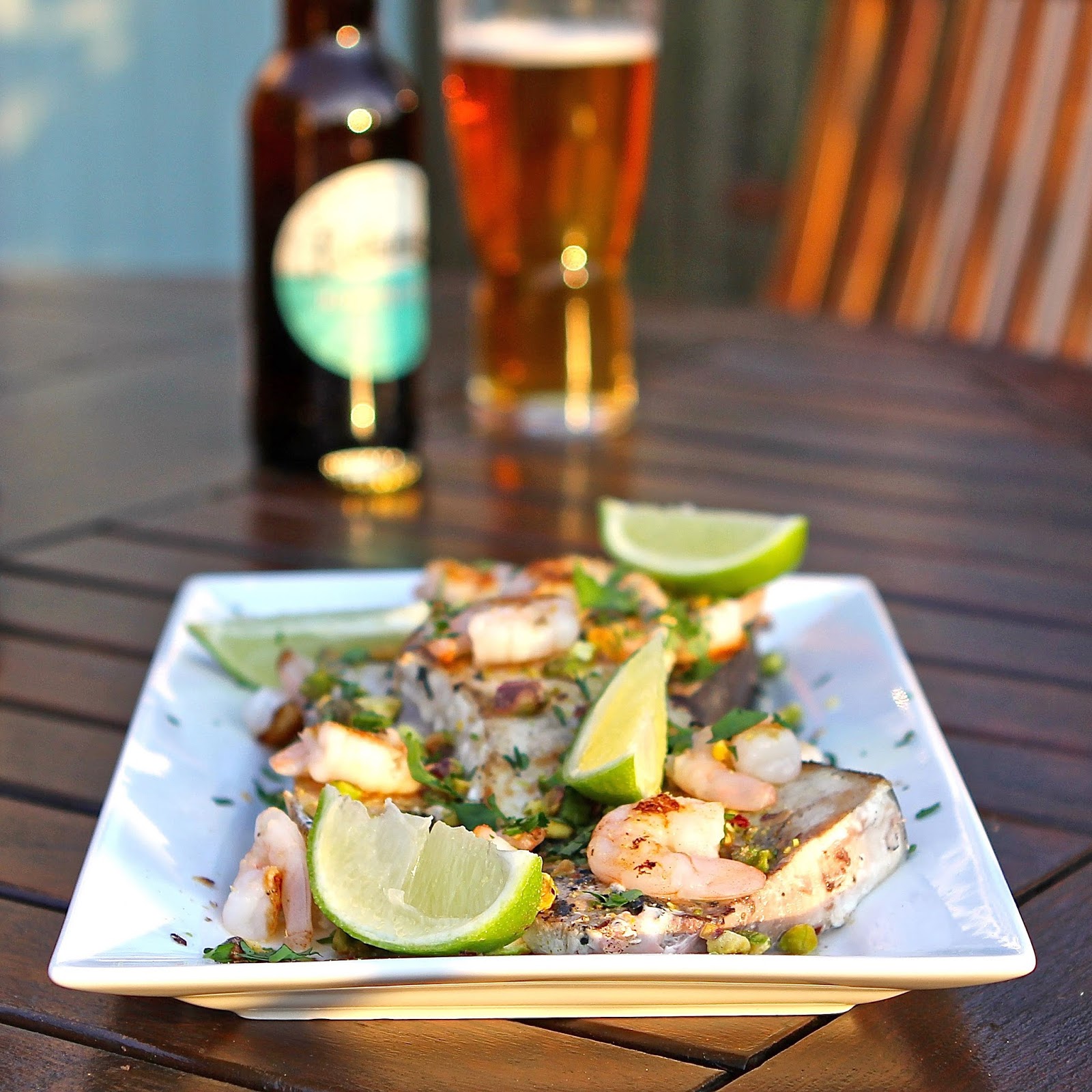 Gluten Free Alchemist BBQ Swordfish with Lime, Pistachio & Coriander