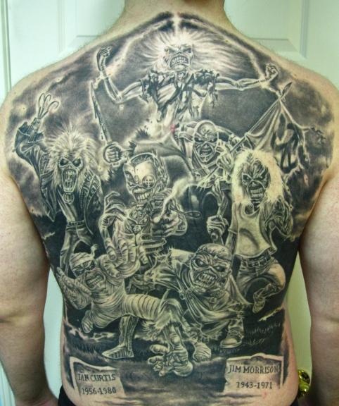 I Have Seen The Whole Of The Internet: Iron Maiden Eddie Back Tattoo