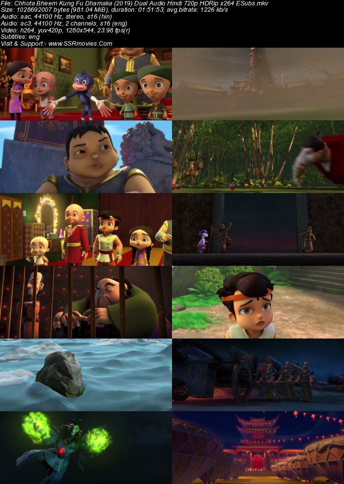 Chhota Bheem Kung Fu Dhamaka (2019) Dual Audio Hindi 720p HDRip Movie Download
