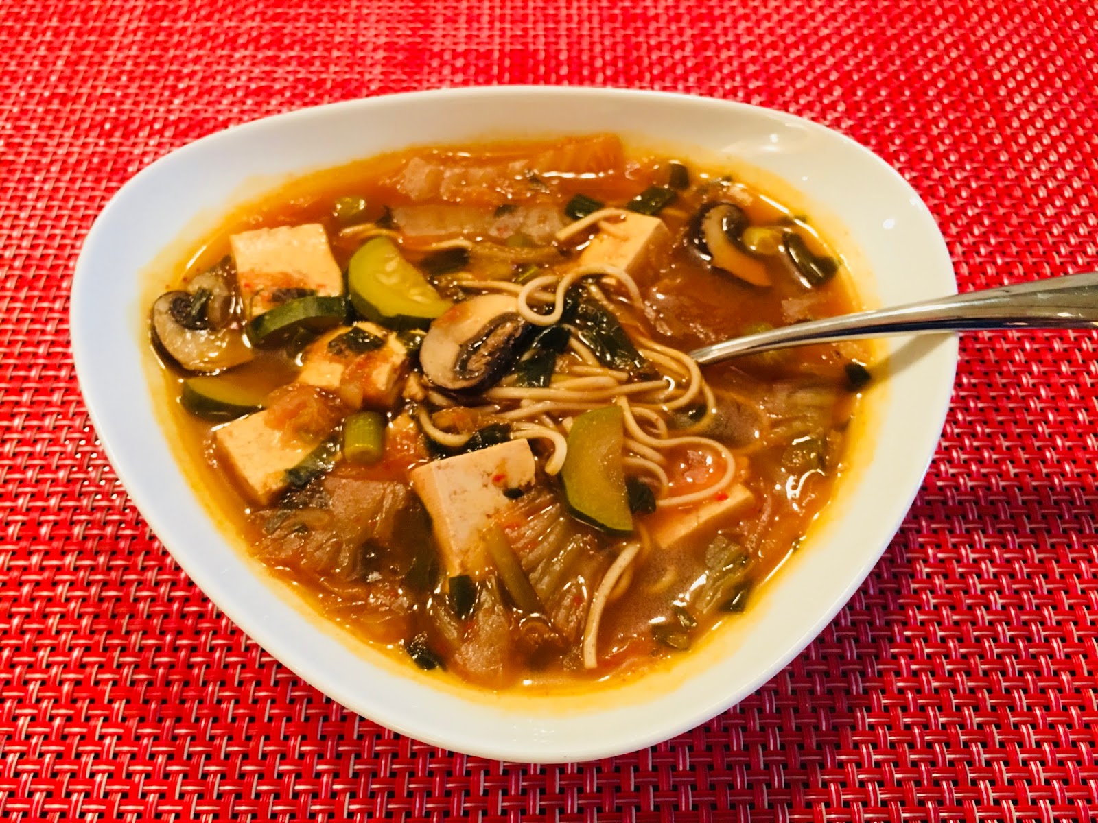 The Veracious Vegan Instant Kimchi Noodle Soup