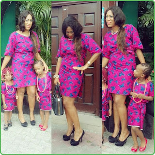 mom and daughter matching ankara outfits