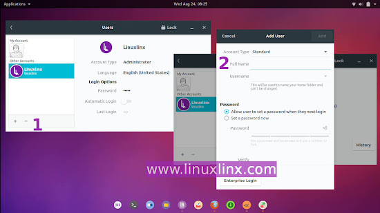 Ubuntu add remove user command line