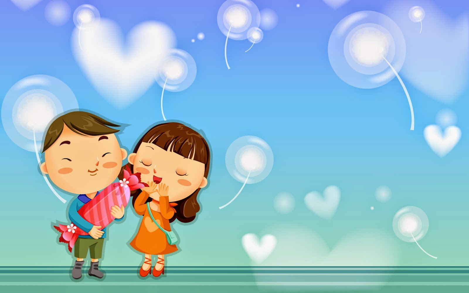 Cute Cartoon Wishes Love Wallpaper With Quote | Entertainment Magazine