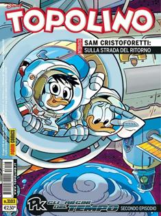 Topolino 3103 - 19 Maggio 2015 | ISSN 1120-611X | CBR 150 dpi | Settimanale | Fumetti | Disney
Topolino apparve in Italia il 30 marzo 1930, quando sul n.13 del settimanale torinese Illustrazione del Popolo, diretto da Lorenzo Gigli, fu pubblicata la prima striscia disegnata da Ub Iwerks e intitolata Le avventure di Topolino nella giungla. Due anni dopo si ha il primo libro illustrato italiano con le sue immagini: Sua Altezza Reale il Principe Codarello e, poco più tardi, il 31 dicembre 1932, esce il primo numero di Topolino in formato giornale, edito da Nerbini.
Sulla falsariga del celebre Corriere dei Piccoli, anche Topolino si presentava ai lettori con periodicità settimanale e si apriva con una breve storia in cui le didascalie sono scritte in rima e realizzata da Giove Toppi, che divenne quindi il primo autore Disney italiano. Sul settimanale della Nerbini, comunque, trovano spazio soprattutto le strisce e le tavole realizzate da Floyd Gottfredson. In queste storie vengono anche introdotte delle didascalie in rima, scritte dal primo direttore della rivista, Paolo Lorenzini (detto Collodi Nipote in quanto nipote di Carlo Collodi), e viene anche assegnato il nome definitivo alla spalla di Topolino, ovvero quel Pippo un po' lunatico e un po' svampito che sui libri della Salani veniva ancora chiamato Medoro.
Nerbini non si era assicurato correttamente i diritti di pubblicazione: quando aveva varato la sua rivista, infatti, si era rivolto al Consorzio Cinematografico E.I.A., il distributore dei cortometraggi di Topolino, quando in realtà i diritti per le riviste erano stati dati in mano al giornalista Guglielmo Emanuel dallo stesso Disney. Per cui, per un paio di numeri, la testata passò da Topolino a Topo Lino, per poi riprendere la nota testata con il n.7. Il Topolino Giornale era formato da otto pagine e non conteneva solo storie a fumetti Disney ma anche storie non-Disney che anzi erano di solito la maggioranza delle storie presenti in un numero.
Il numero 137 del Topolino Giornale, dell'11 agosto 1935, segna il passaggio di consegne da Nerbini alla Mondadori. Il fascismo, tuttavia, causò dei problemi al giornale. Dal 1938, il Min.Cul.Pop. (Ministero della Cultura Popolare) impone alla stampa di non editare più i protagonisti del fumetto popolare americano. Il solo Topolino è risparmiato, e così il suo logo e il suo personaggio possono continuare ad esistere nelle edicole italiane, ma in piena seconda guerra mondiale, a partire dal n.476 del 27 gennaio 1942, anche il settimanale è costretto a cedere alle restrizioni. Lo sostituisce Tuffolino, un ragazzetto dalle medesime caratteristiche fisiche, disegnato dal grande illustratore Pierlorenzo De Vita. Con la fine del fascismo, le avventure di Topolino poterono di nuovo essere pubblicate.
Alla fine degli anni quaranta, però, i giornali a fumetti che pubblicavano storie a puntate di non più di due tavole ad episodio erano irrimediabilmente in crisi, e così lo stesso Topolino, le cui vendite erano di gran lunga calate rispetto al periodo d'oro. Mondadori, però, non poteva rinunciare alla rivista da edicola per non perdere i ricchi diritti delle pubblicazioni da libreria, così decise un doloroso ma necessario cambio di formato e periodicità. Nel 1949 nasce così il periodico a fumetti Topolino formato libretto, all'inizio con cadenza mensile, quindi quindicinale e, infine, settimanale, fino a giungere a oggi al suo sessantesimo anniversario e con oltre 3000 numeri usciti, ricchi di storie tra le più famose, con autori da Carl Barks a Romano Scarpa, da Floyd Gottfredson a Giovan Battista Carpi e così via.