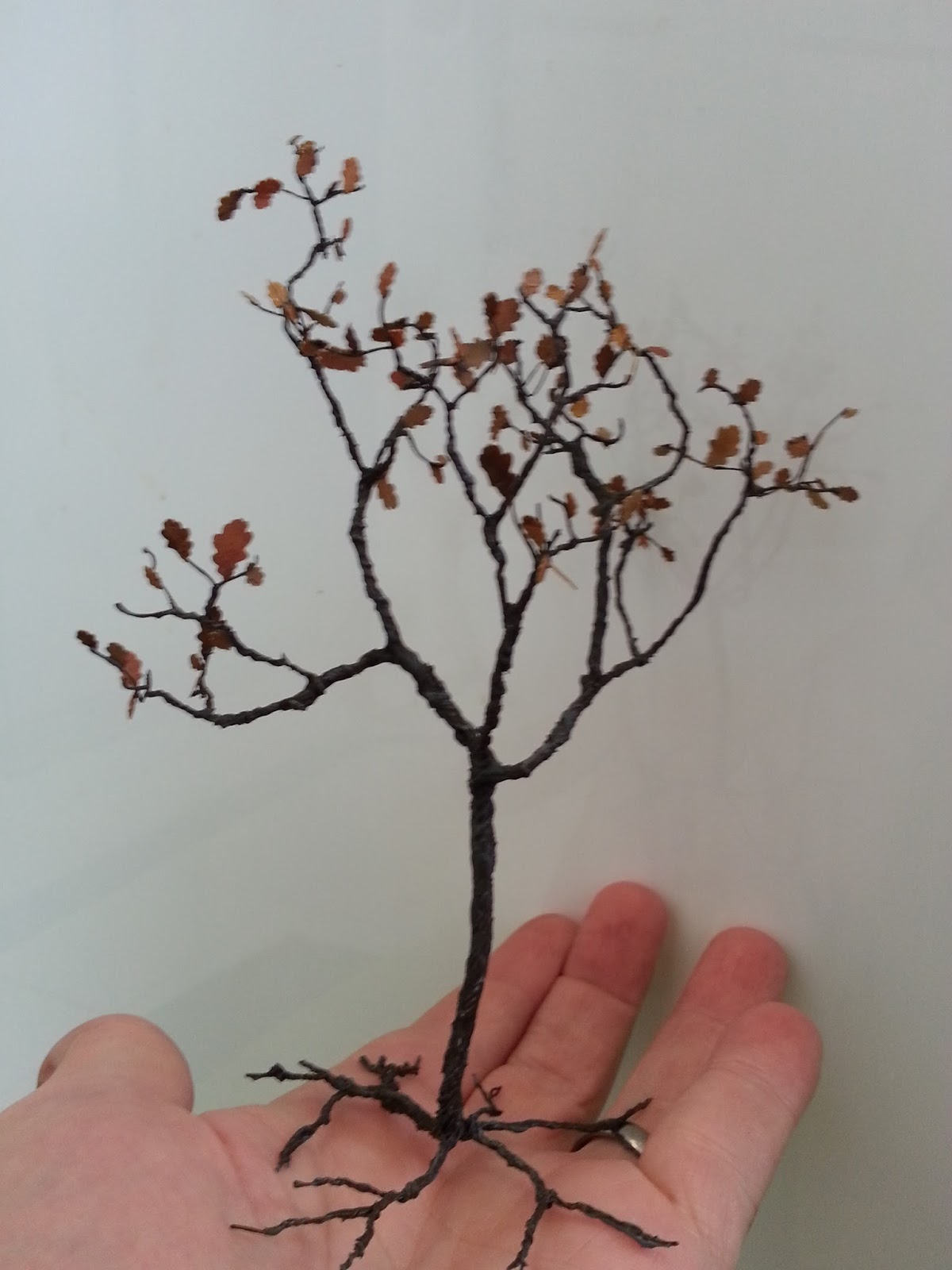 Dave's Model Video tutorial how to make a tree from wire for model dioramas