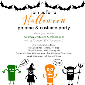 Halloween pajama and costume party