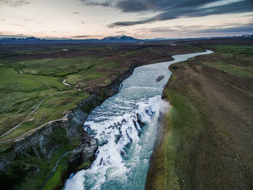 Gullfoss - 40 Reasons To Visit Iceland With A Drone