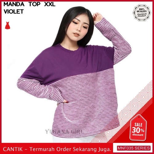 MNF035A168 Atasan Top Wanita Manda Jumbo Xxl Atasan 2019 BMGShop