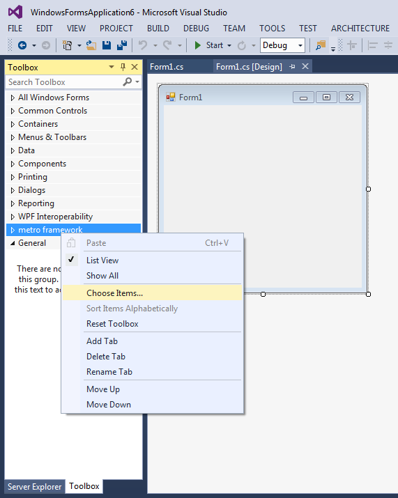 How to use Winforms Modern UI Metro framework - C# Tutorials