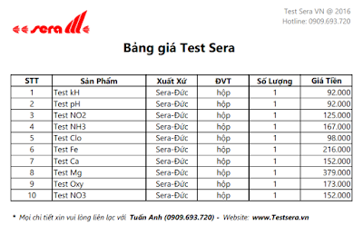 Bán sỉ Test Sera Khánh Hòa Bán sỉ Test Sera Khánh Hòa