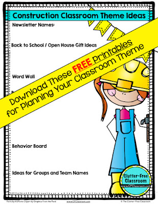 Construction Themed Classroom - Ideas & Printable Classroom Decorations ...