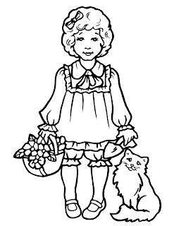 kids coloring pages, cat coloring pages