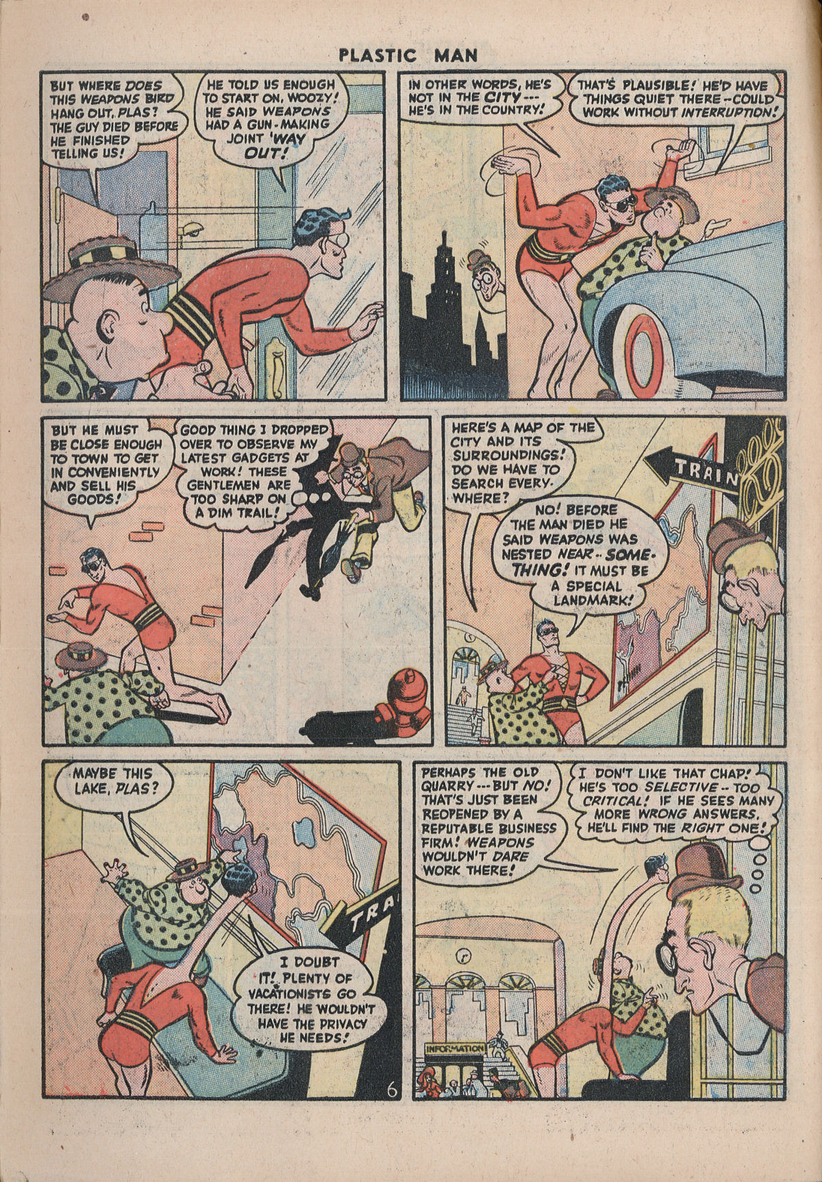 Read online Plastic Man (1943) comic -  Issue #5 - 8