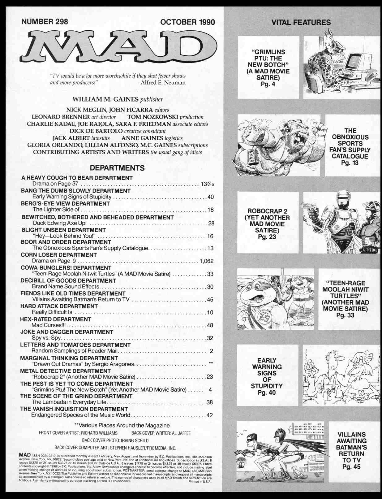 Read online MAD comic -  Issue #298 - 3