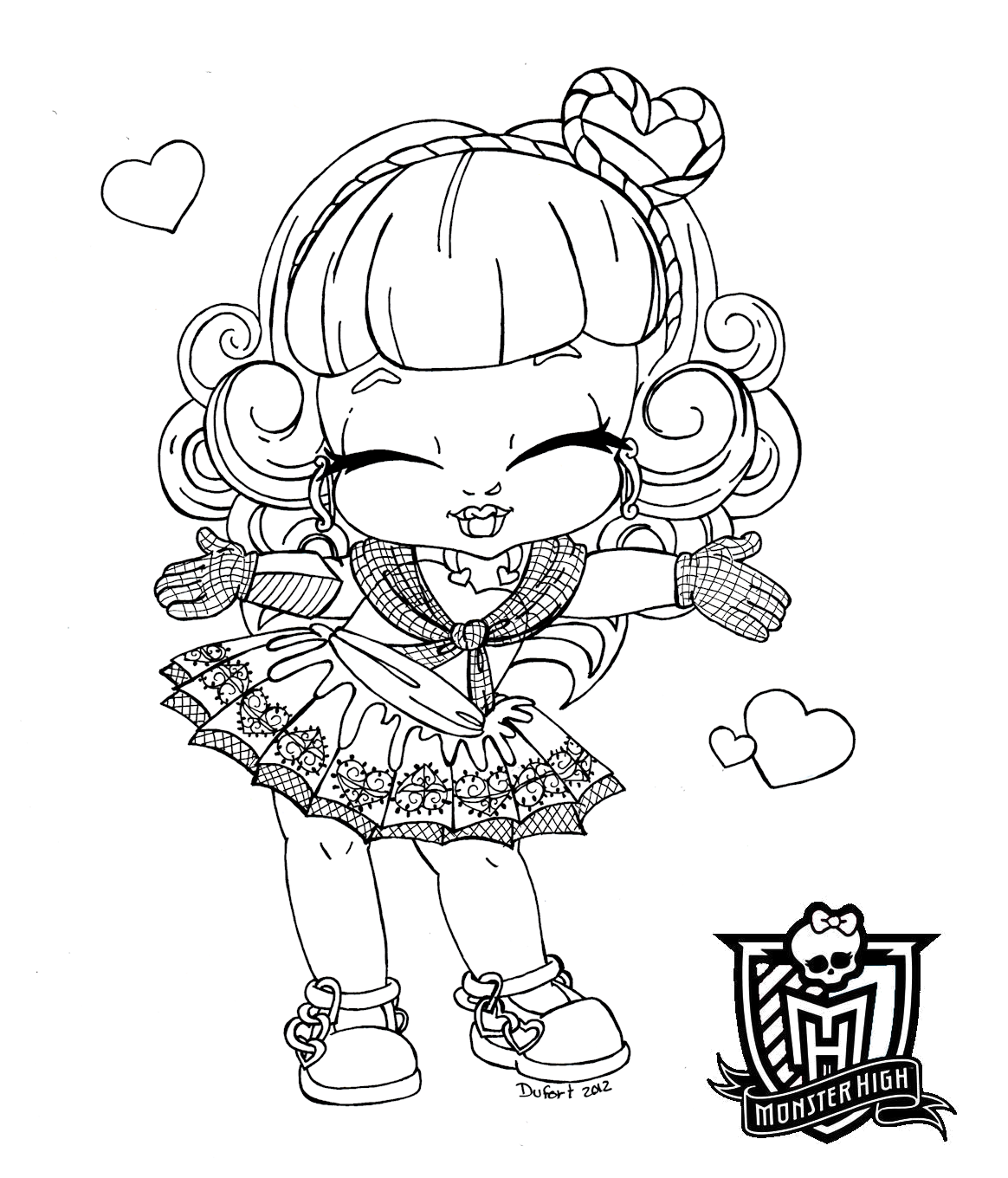 baby ghoulia coloring pages - photo #18