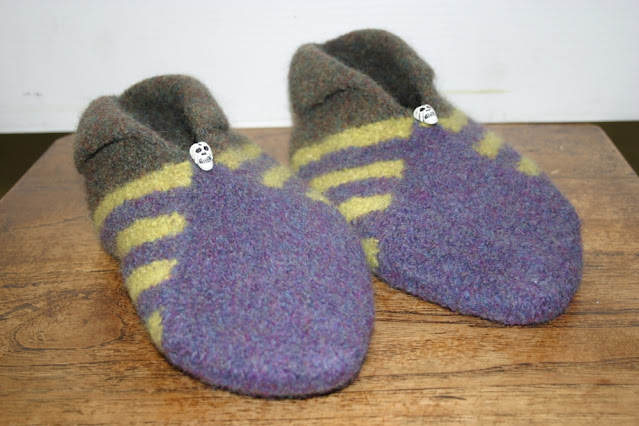 Hand Knit & Felted Slippers by Minaz Jantz