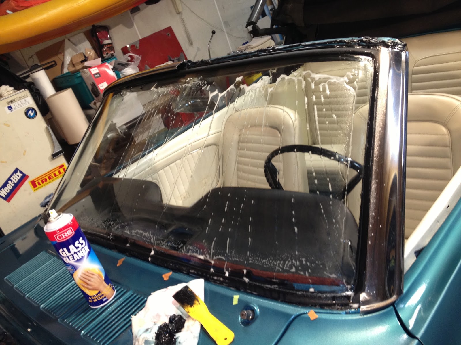 1965 Convertible Mustang Restoration Windshield replacement