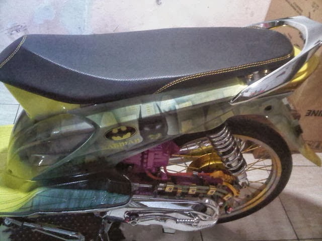  Modifikasi  Honda BeaT Full Airbrush  2014 Batman Style 