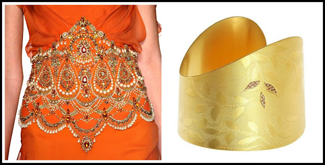Marchessa, cuffs, summer jewellery, orange, colours, India, diamonds