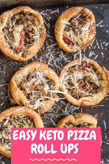 Easy Keto Pizza Roll Ups