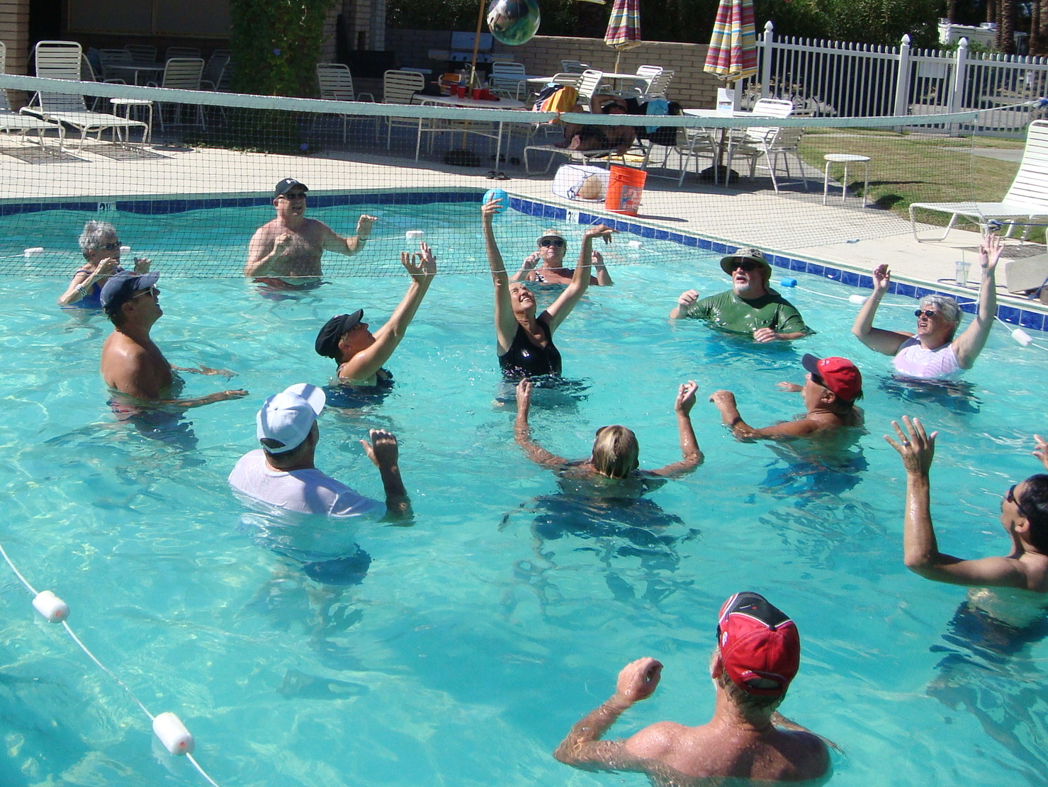 Highway Runner WATER VOLLEYBALL IS A FUN TIME IN THE POOLS
