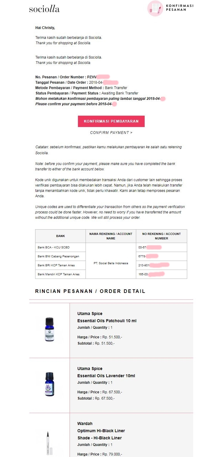 Sociolla Cara Order Sociolla Terbaru Mei 2018 Beauty Blogger Medan Christy Vero Tipsobrolanmanis
