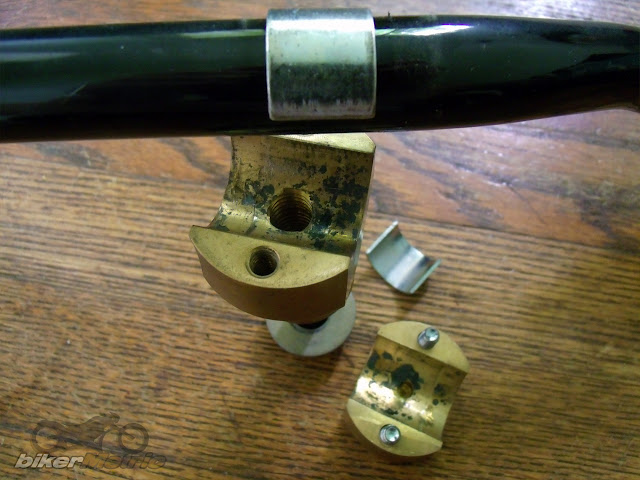 risers apart on handlebar set two