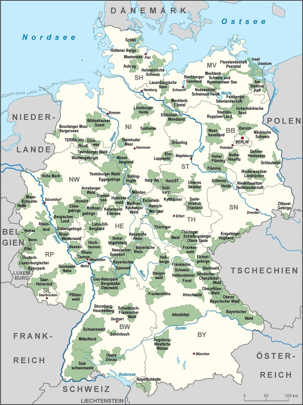 Landkartenblog: Natur- und Nationalparks in Deutschland - Außgerechnet Landkartenblog: Natur- und Nationalparks in Deutschland - Außgerechnet