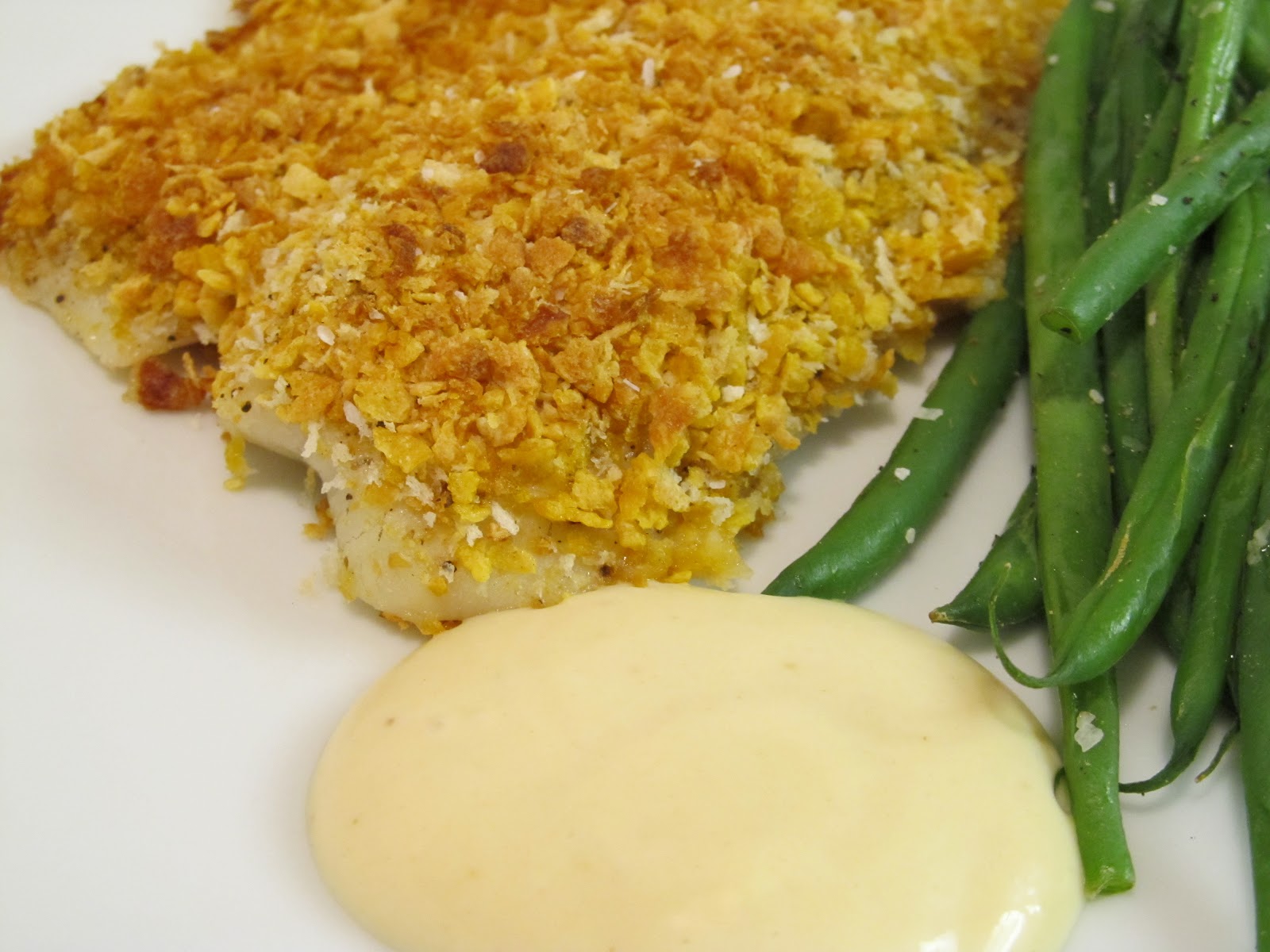 Jenn's Food Journey Cornflake Crusted Tilapia