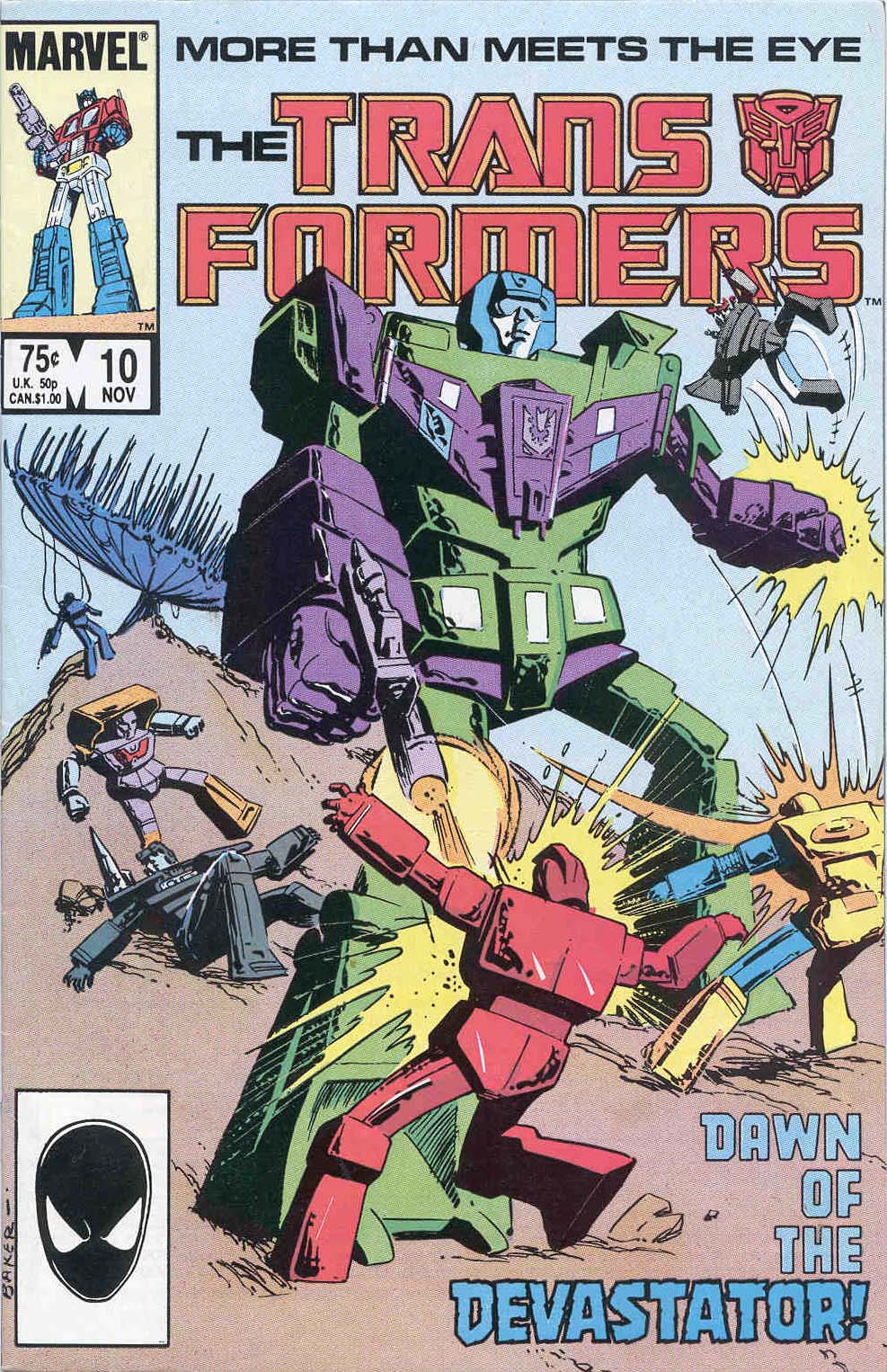 Read online The Transformers (1984) comic -  Issue #10 - 1