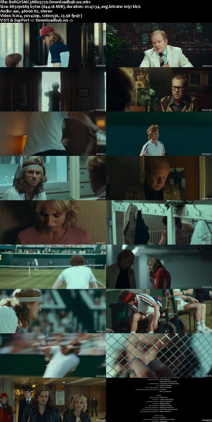 Borg vs. McEnroe 2017 English 720p Web-DL 850MB