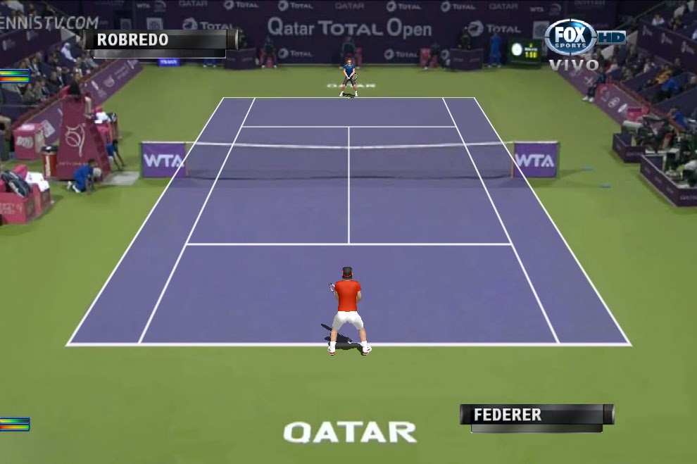 Courts Tennis elbow WTA Doha 2013 (Court central)