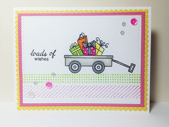 Top Pick for Inky Paws Challenge #11 - Citrus Colors  - Wagon Stamp Set by Newton's Nook designs