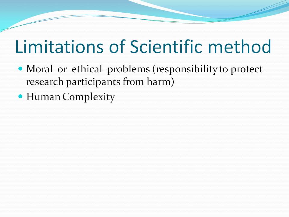 scientific methods limitationsstepsData collectionResearch
