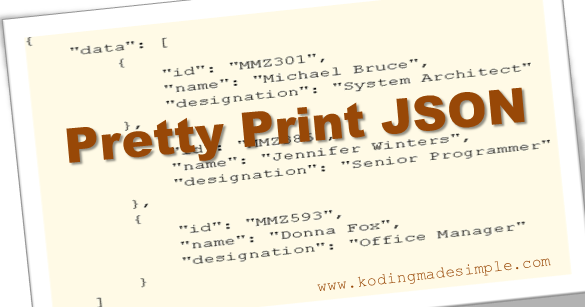 Kakadu Forbigående adelig How to Pretty Print JSON in PHP