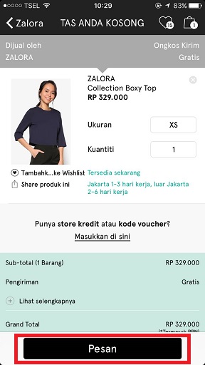 Belanja Di Zalora Ribet Pengalaman