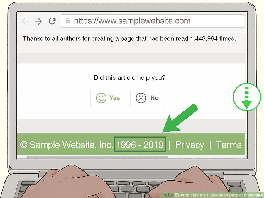 How to Find the Publication Date of a site