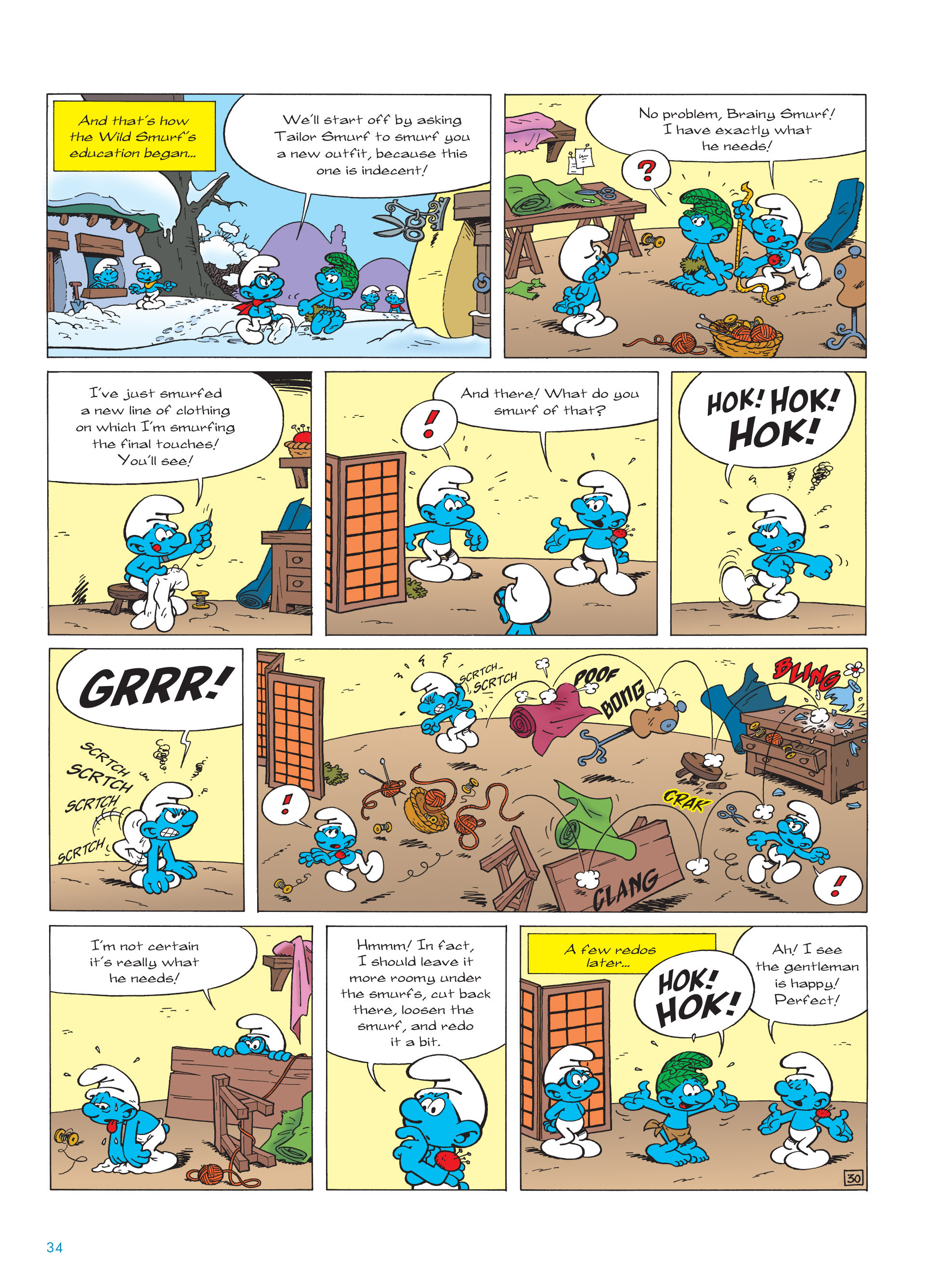 Read online The Smurfs comic -  Issue #21 - 34