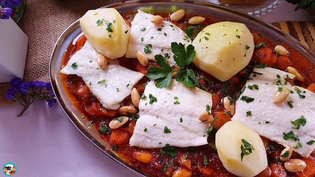 Bacalao con salsa de almendras