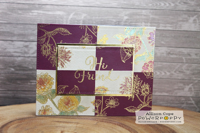 Featuring "Vibrant Thanks" by Power Poppy. Card by Allison Cope.