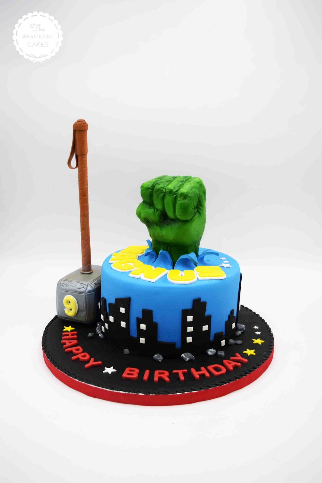 The Sensational Cakes Thor And Hulk Avengers Inspired Theme Boy Birthday 3d Cake Singapore