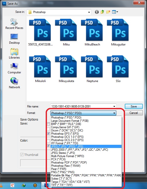 Cara Merubah Format File/Foto di Photoshop menjadi JPEG/PNG