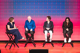 Photo of panel discussion with Bruce Carter, Diana Manson and Rachel House, moderated by Nadine Zylstra